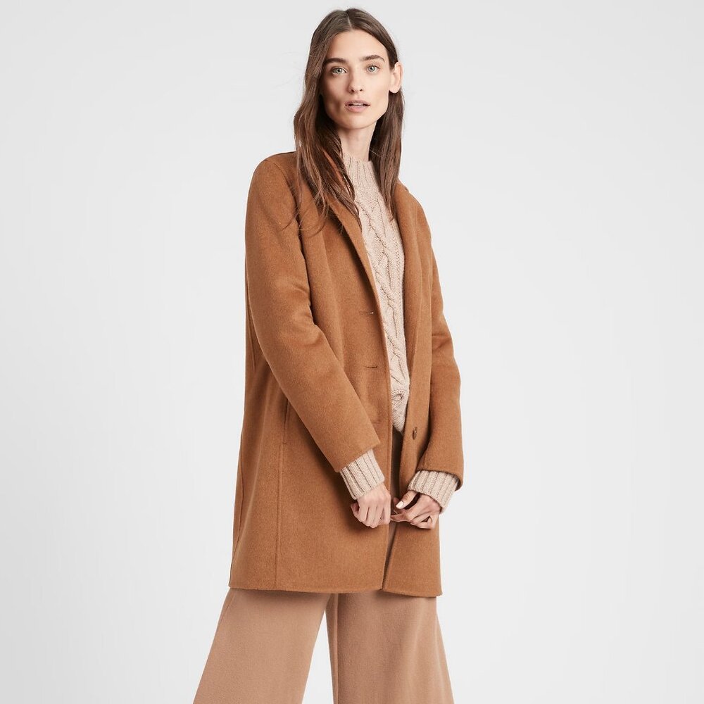 Banana Republic Unlined Double-Faced Top Coat